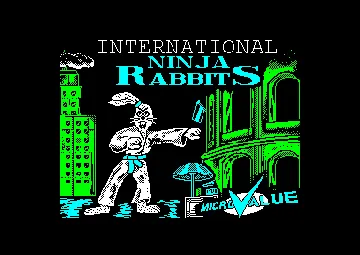 International Ninja Rabbits (UK) (1992) screen shot title